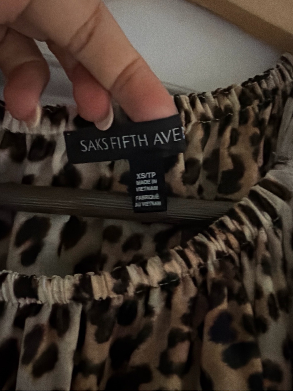 Saks Fifth Avenue Leopard Print Butterfly Sleeveless Top Size Xs — image 2 of 7